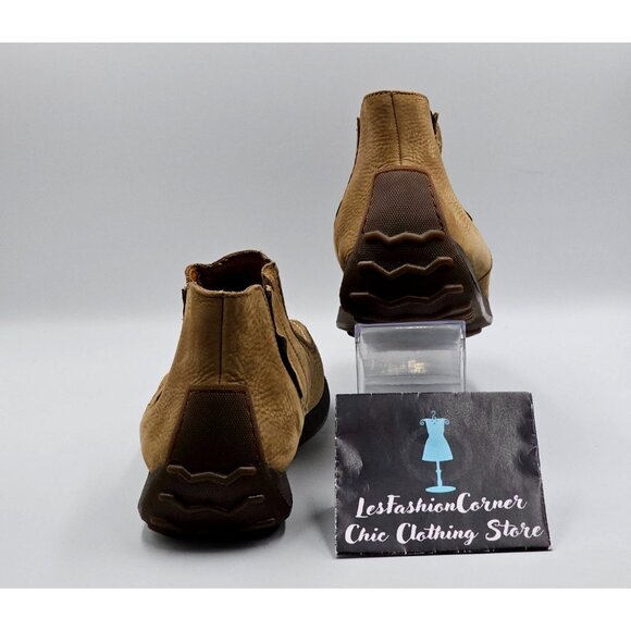 Geox Mens Tan Suede Leather Respira Slip-On Chelsea Chukka Boots Sz 10 (43) 2834 - Picture 7 of 16